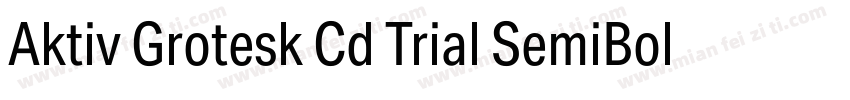 Aktiv Grotesk Cd Trial SemiBold字体转换